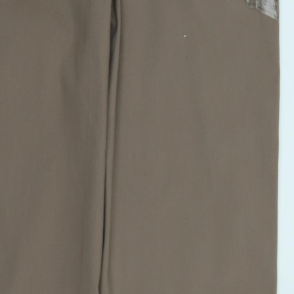 M&Co Womens Brown Trousers Size 12 L28 in