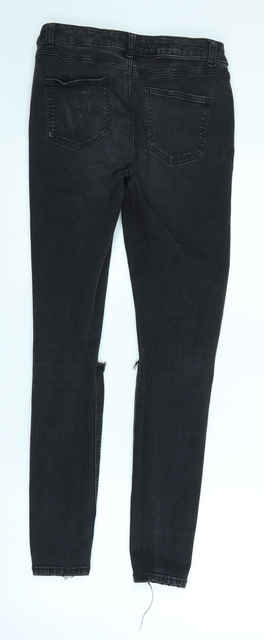 Primark Womens Black Denim Skinny Jeans Size 10 L26 in