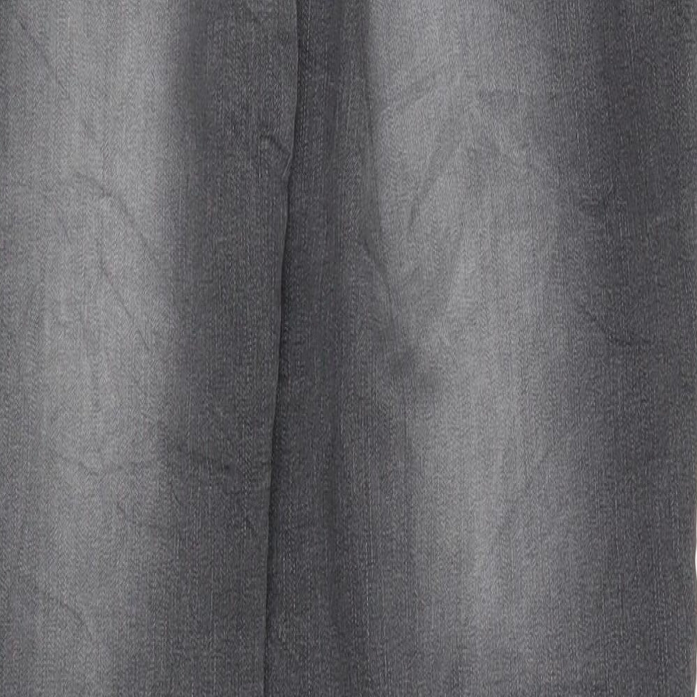 KappAhl Womens Black Denim Straight Jeans Size 12 L26 in