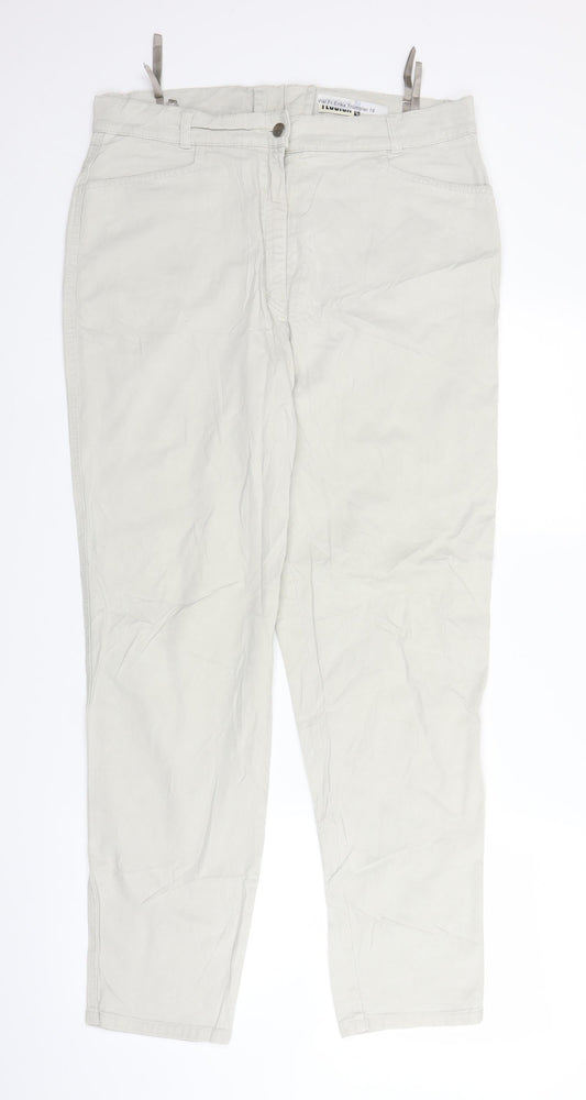 Womens UK Size 20 C&A Regular Fit Straight Grey Jeans