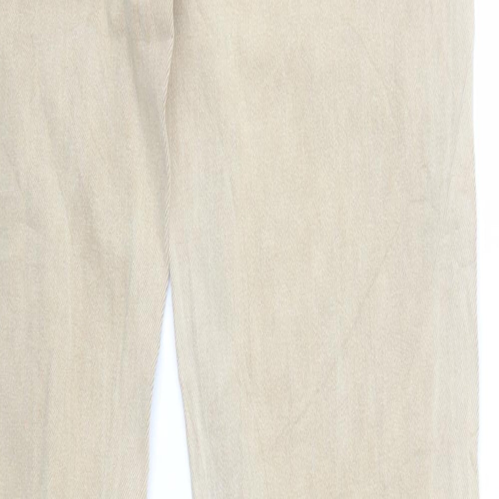 Womens UK Size 8 TALLY WEiJL Regular Fit Straight Beige Jeans