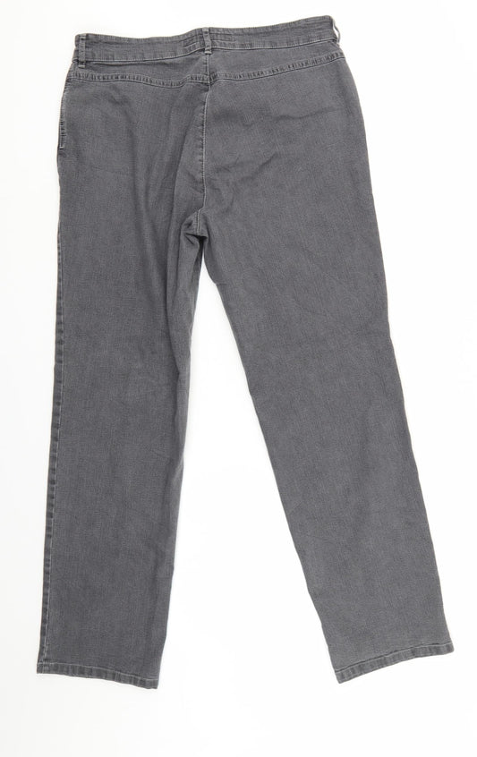 Womens UK Size 14 ZERRES Regular Fit Skinny Grey Jeans