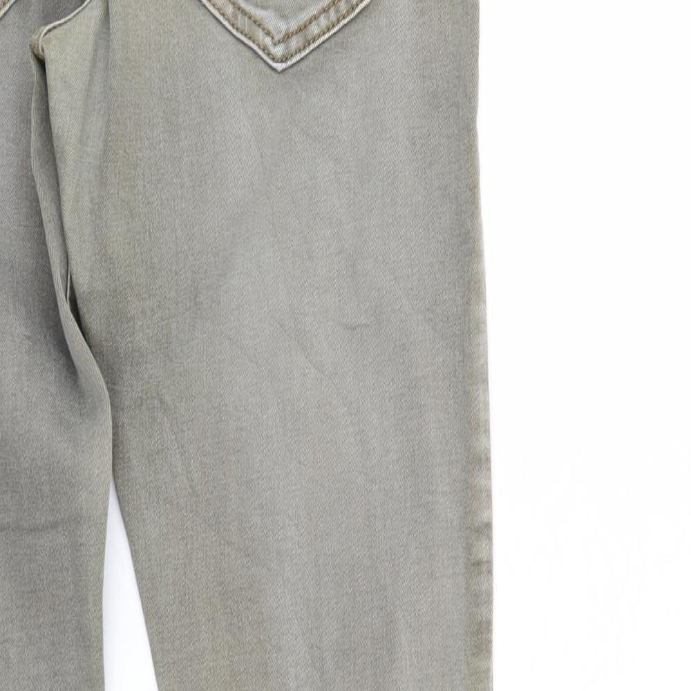 Womens UK Size 8 Onado Regular Fit Tapered Grey Jeans