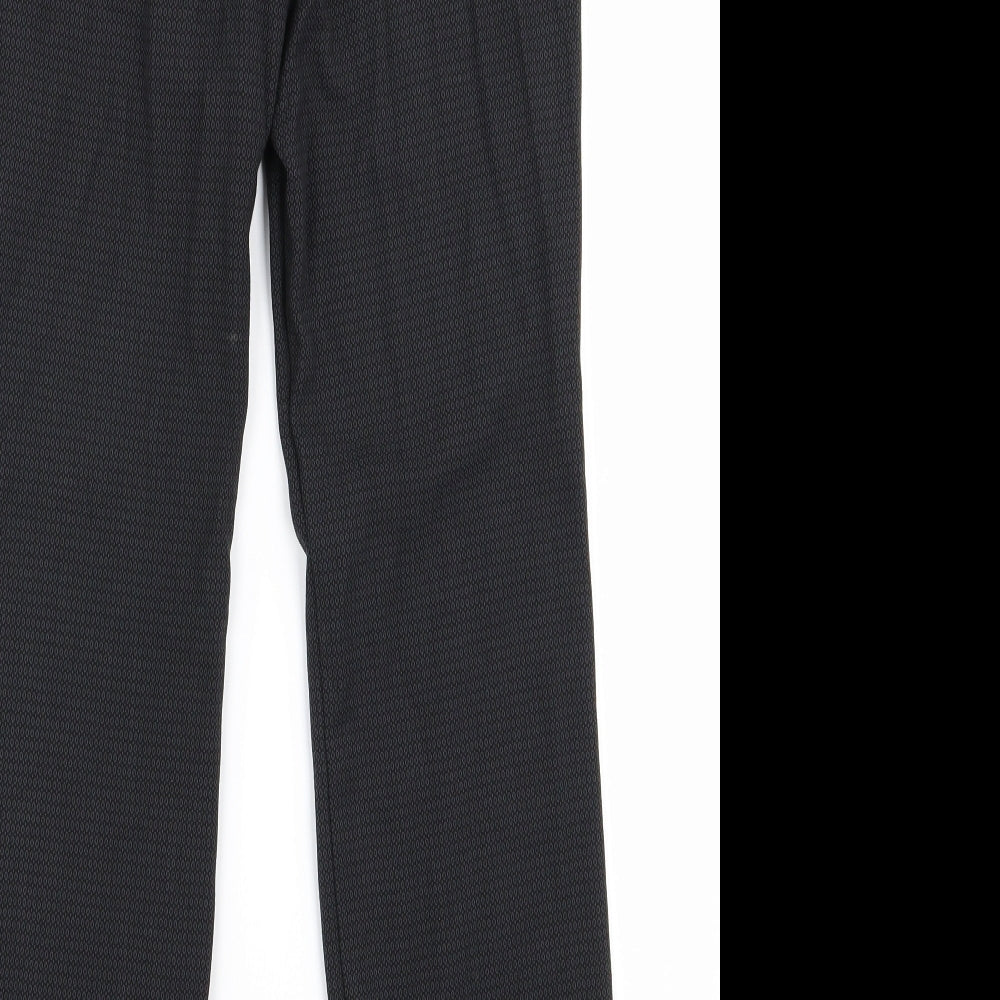 m&s Womens Black Trousers Size 8 L24 in
