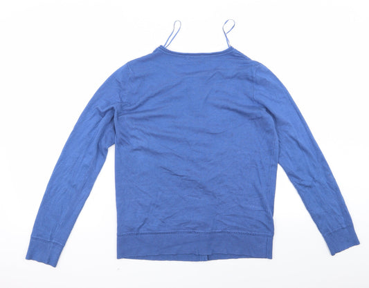 TU Womens Blue Cape Jumper Size 14