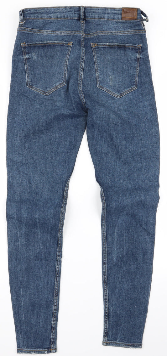 Bershka Womens Blue Skinny Jeans Size 26 L29 in