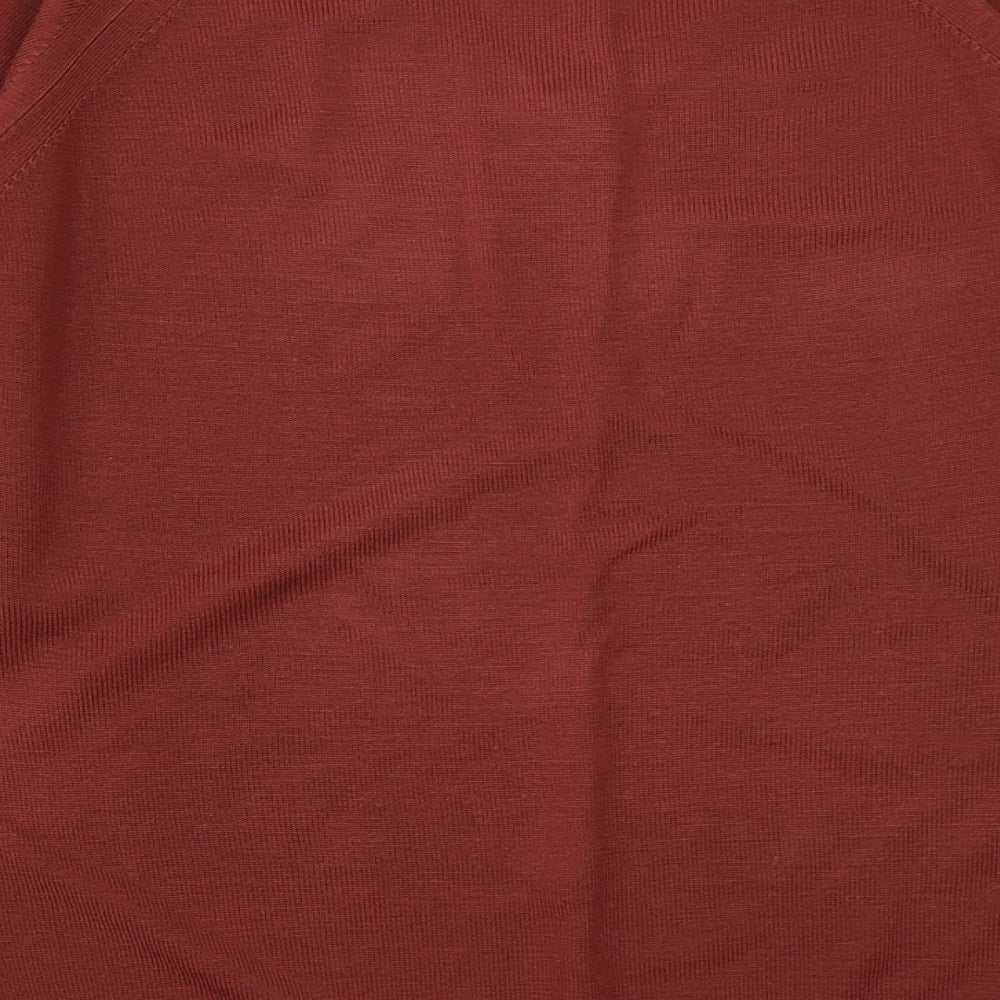 Essentials Mens Brown Pullover Jumper Size S