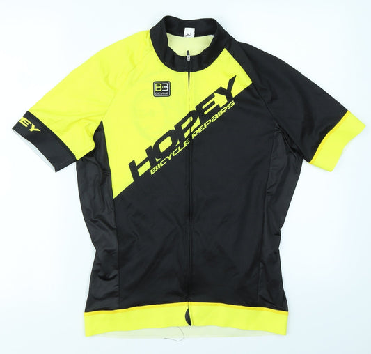 Hopey Mens Yellow Basic T-Shirt Size L