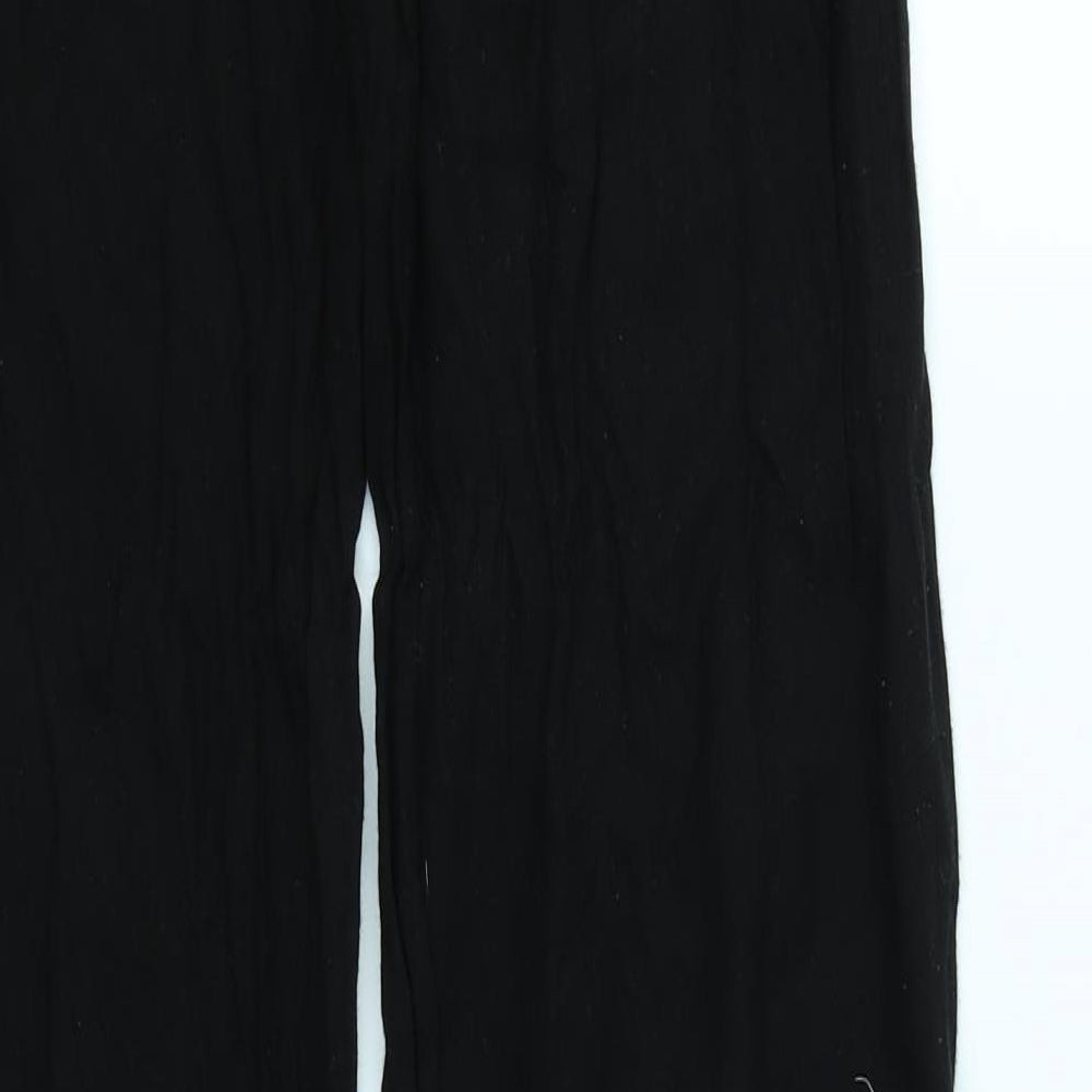 Womens UK Size 8 NEXT Regular Fit Black Trousers
