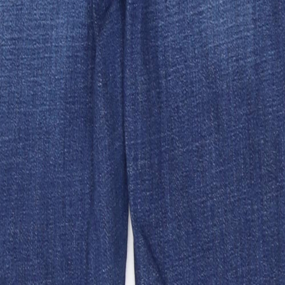 Topshop Womens Blue Denim Skinny Jeans Size 26 in L29 in - Distressed