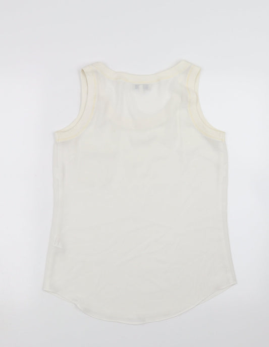 Womens UK Size 8 Papaya Ivory Basic Blouse
