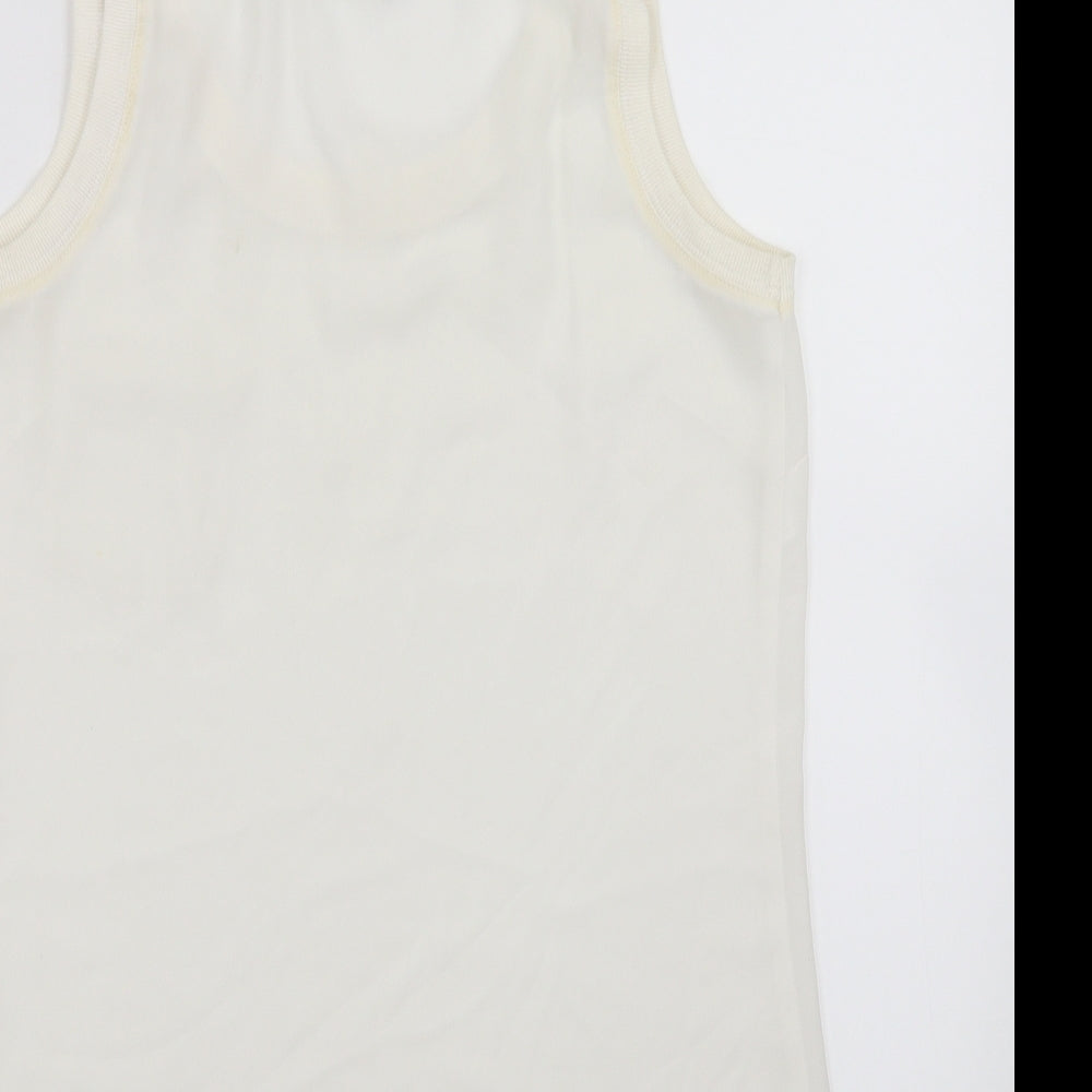 Papaya Womens Ivory Basic Blouse Size 8