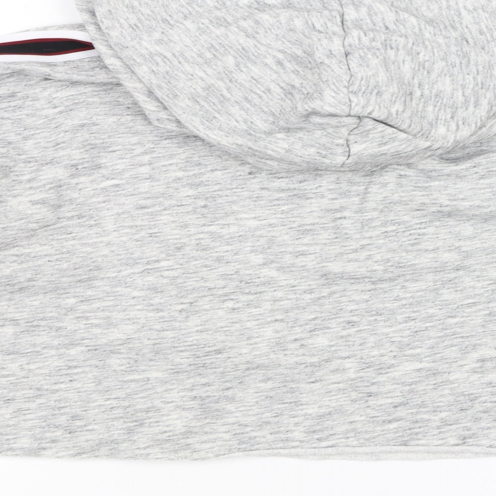 Hollister Womens Grey Pullover Hoodie Size L - cropped