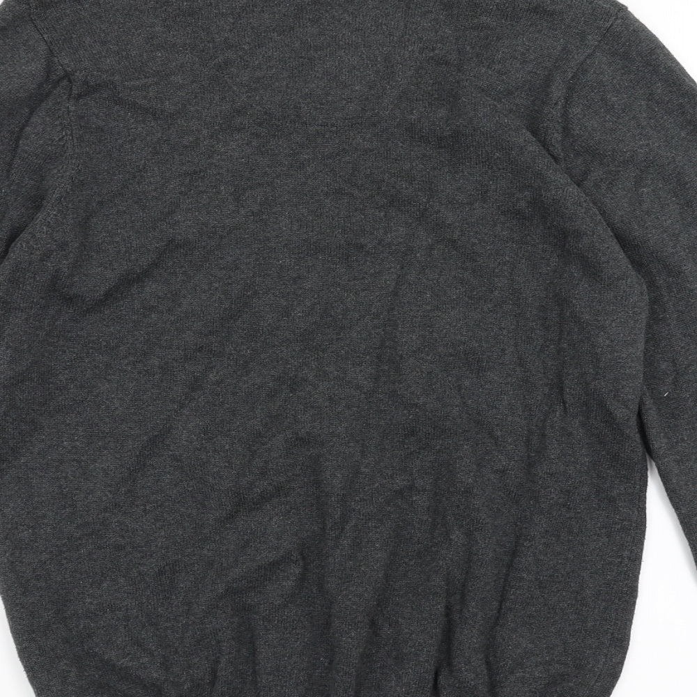 Marks and Spencer Mens Grey Pullover Jumper Size S
