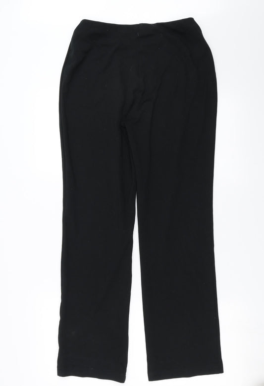 Womens UK Size 10 Marks and Spencer Regular Fit Black Trousers