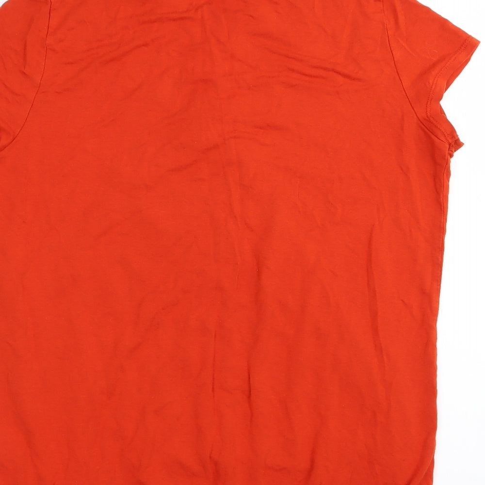 Asda George Womens Orange Basic T-Shirt Size 12