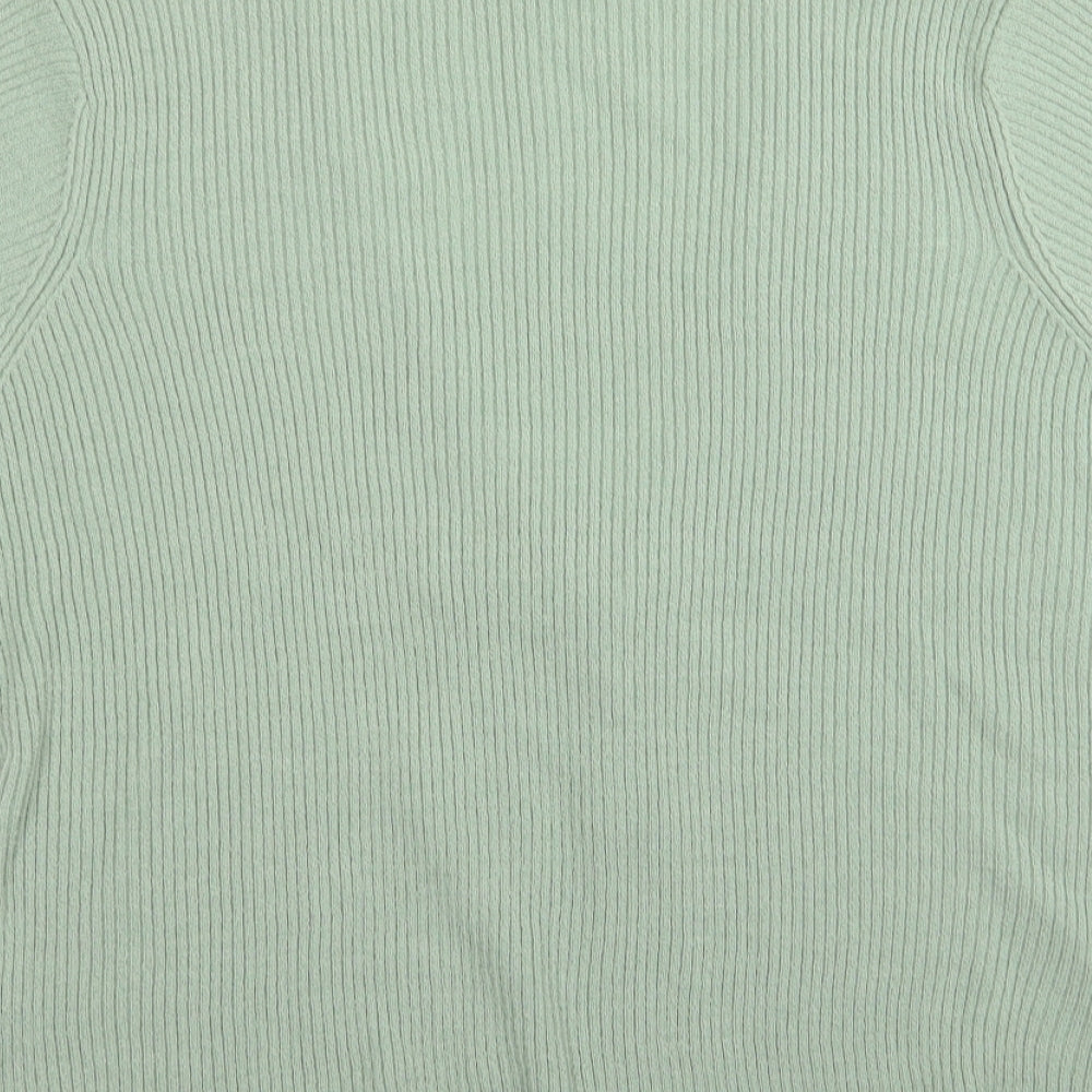 BM Womens Green Cardigan Jumper Size L
