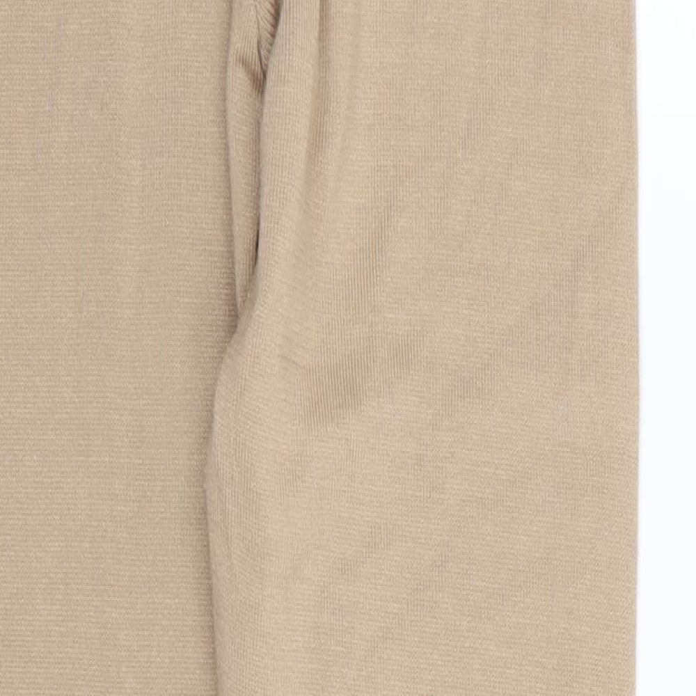 Womens UK Size S Yu & Me Regular Fit Jogger Beige Trousers