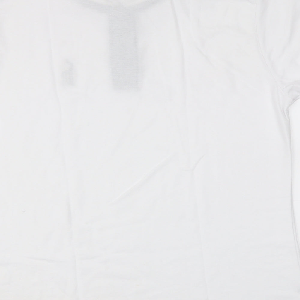 lyon becker Mens White Polo Size L