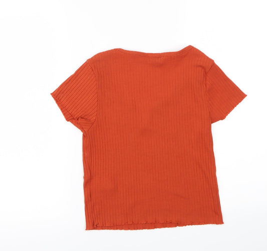 Primark Womens Brown Basic T-Shirt Size XS