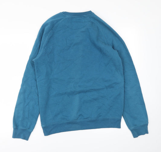 Mens UK Size S Easy Blue Pullover Sweatshirt
