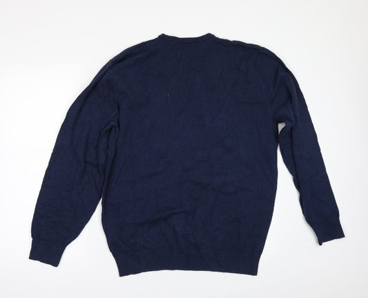 Greenwoods Mens Blue Pullover Jumper Size L