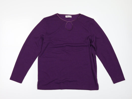 Bonmarché Womens Purple Pullover Jumper Size S