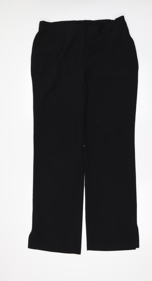 Womens UK Size 16 CAPSULE Regular Fit Black Trousers