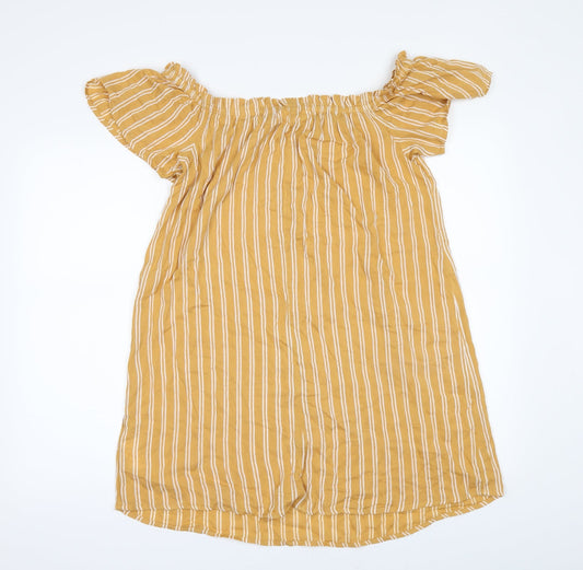 Primark Womens Yellow T-Shirt Dress Size 8
