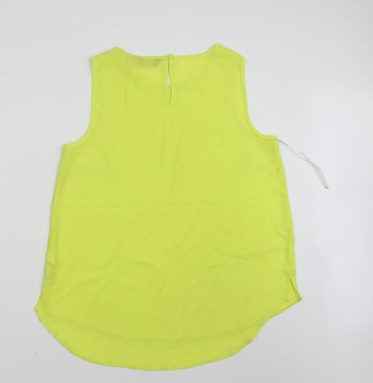 Womens UK Size 14 Dorothy Perkins Yellow Basic Tank