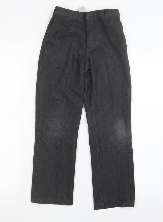 George Boys Grey Cargo Trousers Size 8-9 Years
