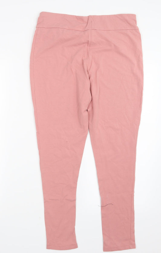 Womens UK Size L Select Capri Pink Leggings