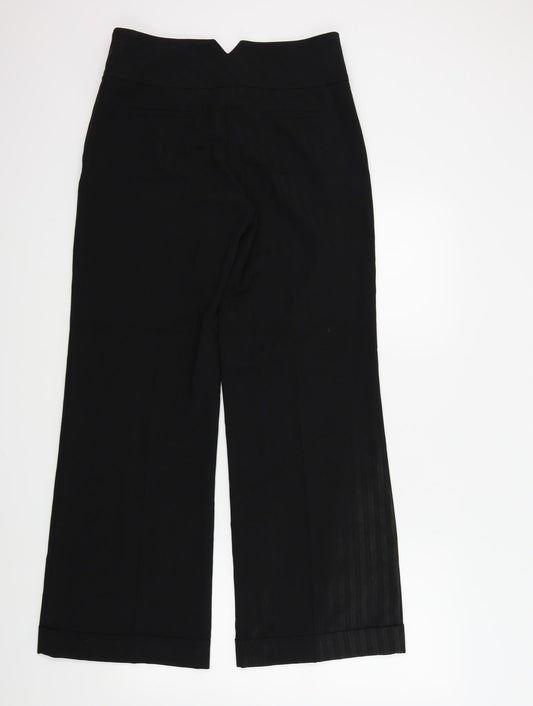 Womens UK Size 36 in EVIE Regular Fit Black Trousers