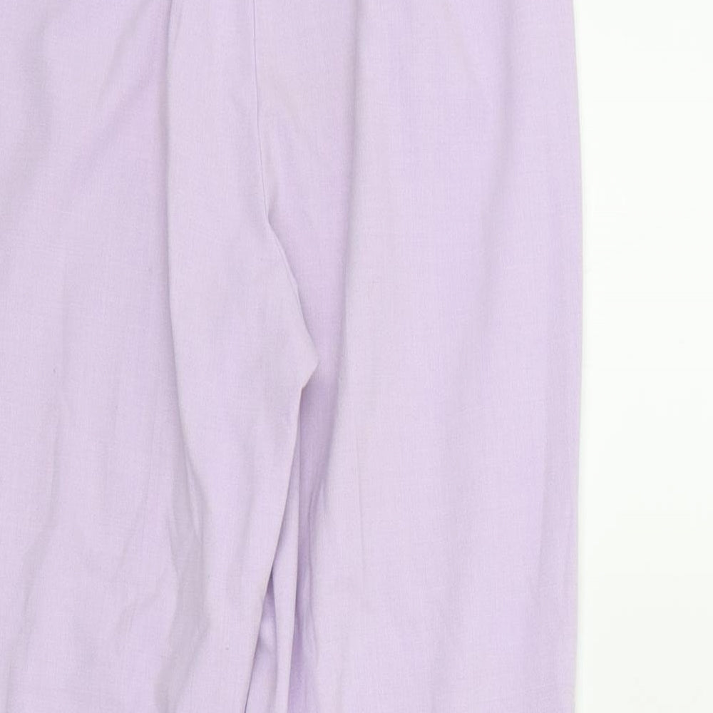 M&S Womens Purple Trousers Size 10 L23 in
