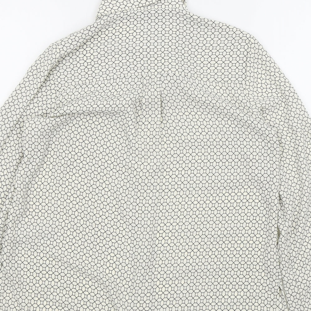 Womens UK Size 6 New Look White Basic Button-Up