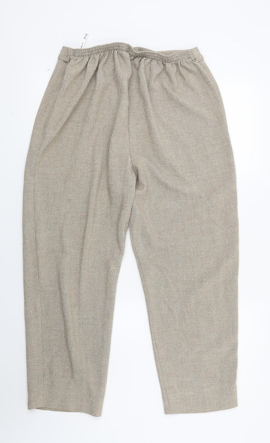 Berkertex Womens Beige Capri Trousers Size 16 L23 in