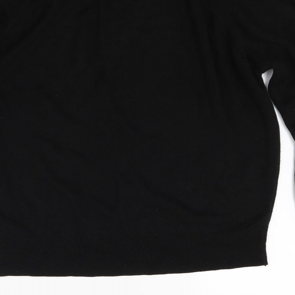 Littlewoods Mens Black Knit Pullover Jumper Size M