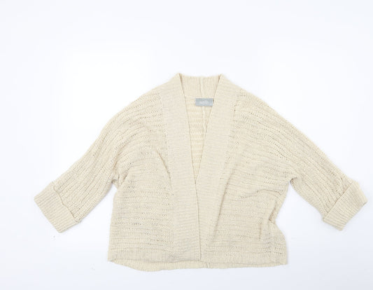 Wallis Womens Beige Knit Wrap Jumper Size M