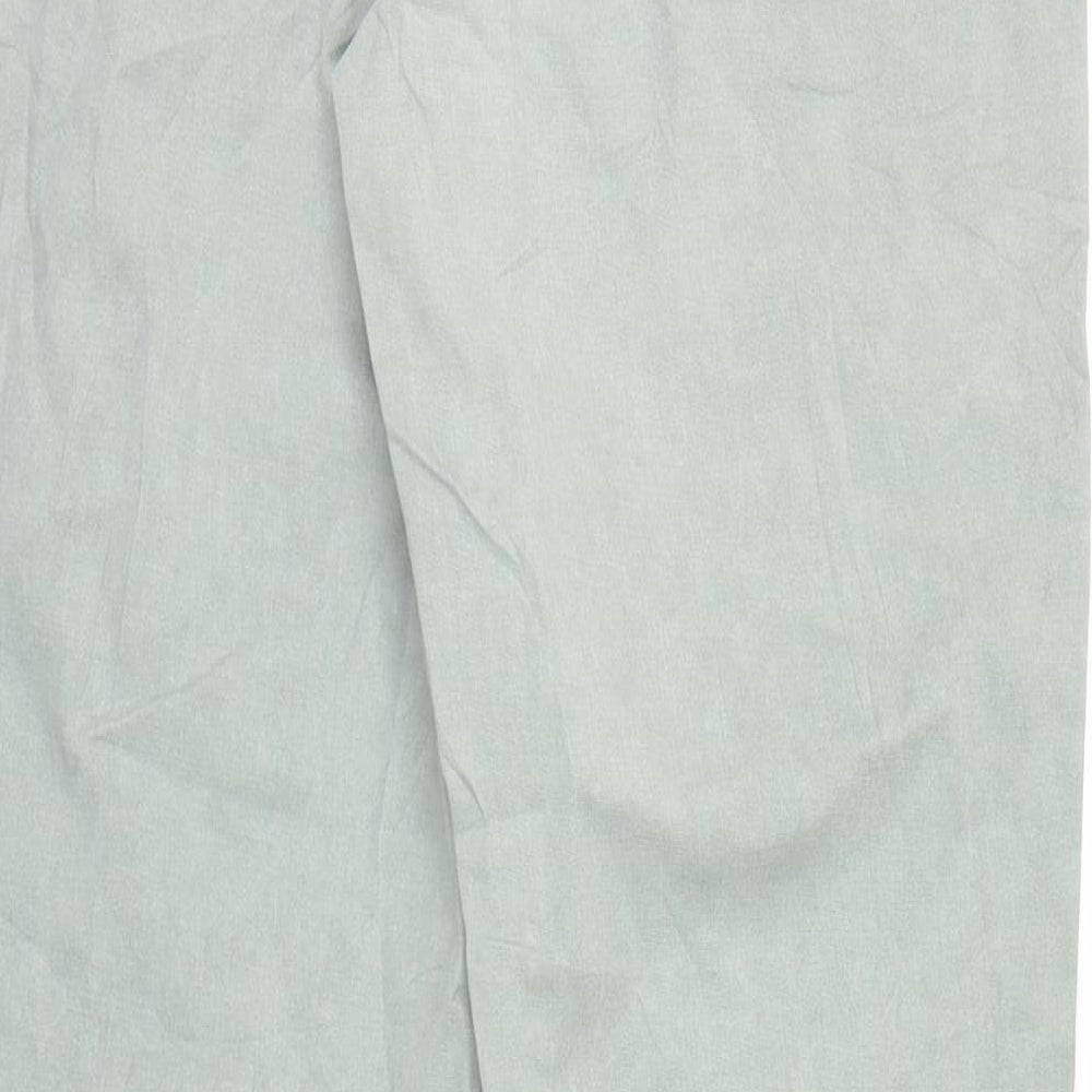 Womens UK Size S Espirit Regular Fit Chino Green Trousers