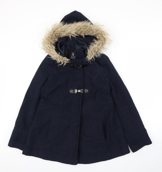 Primark Womens Blue Overcoat Coat Size 8
