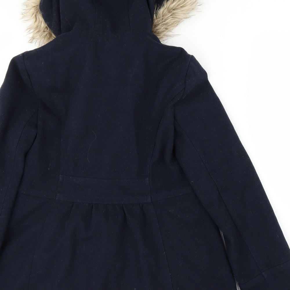 Primark Womens Blue Overcoat Coat Size 8