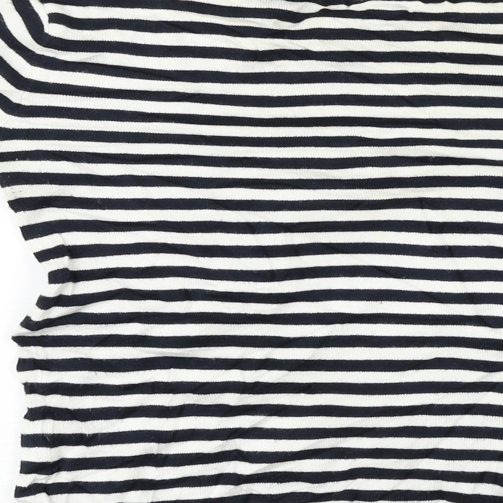 Atmosphere Womens White Striped Pullover Jumper Size 10