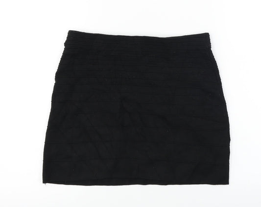 Promod Womens Black   A-Line Skirt Size 26 in