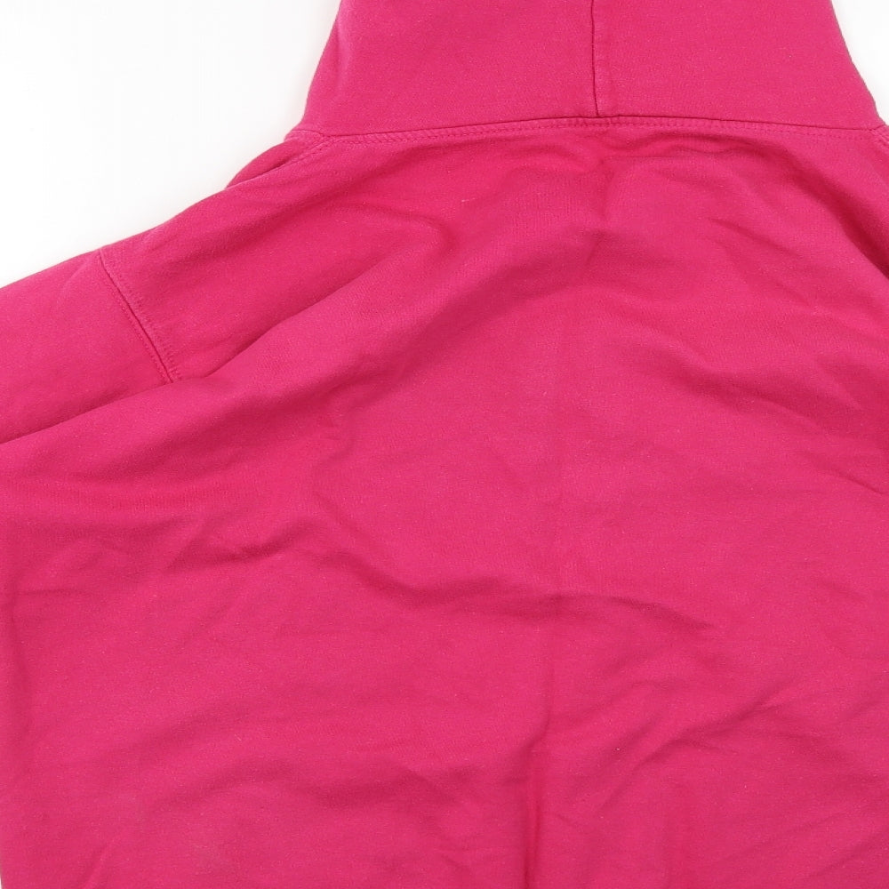 Justhoods Womens Pink Full Zip Hoodie Size M