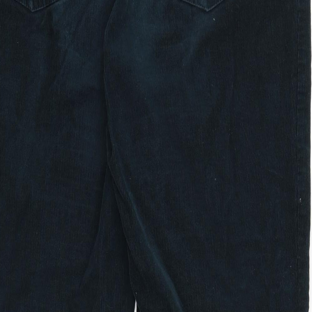 Womens UK Size 14 Preworn Regular Fit Blue Trousers