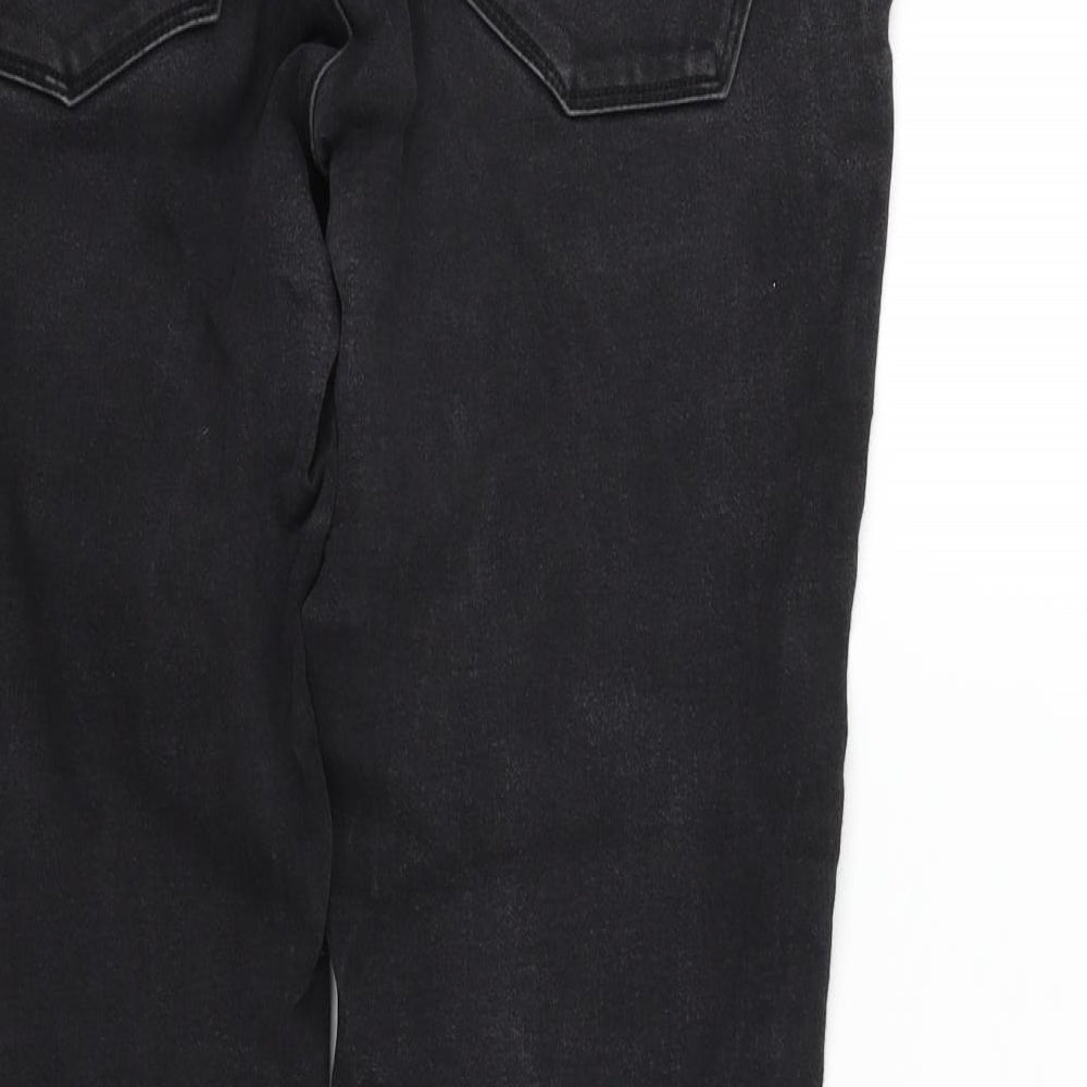 George Womens Black Straight Jeans Size 12 L26 in
