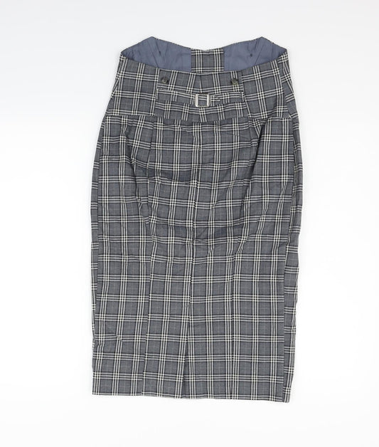 Topshop Womens Grey Fit & Flare Size 10