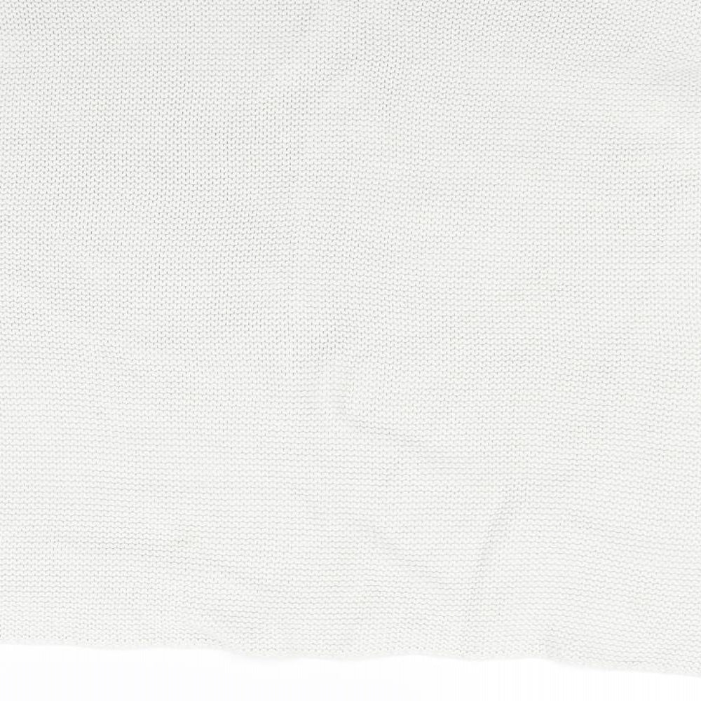 YAYAWOMEN Womens White Pullover Jumper Size M