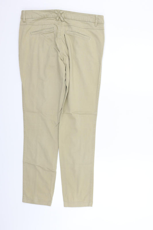New Look Womens Beige Trousers Size 12 L27 in