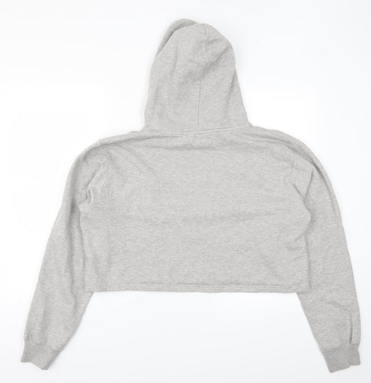 Boohoo Womens Grey Pullover Hoodie Size 16